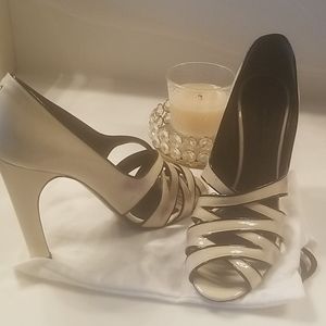 Marc Jacobs Keyton Ricoperto Open Toe Heels